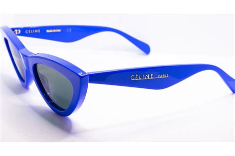 celine cl 400191|Celine CL 400191 92N Shiny Blue / Gray Sunglasses 400191 92N .